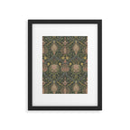 William Morris Granada Pomegranate Green  Framed Art Print Gallery Image 6