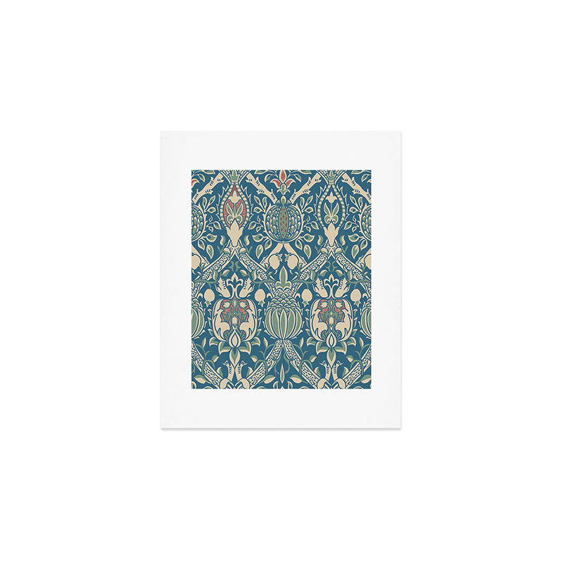 William Morris Granada Teal Blue Green Art Print Gallery Image 1