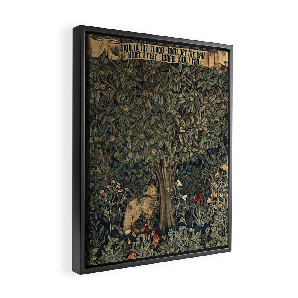William Morris Greenery Framed Canvas Print Gallery Image 2