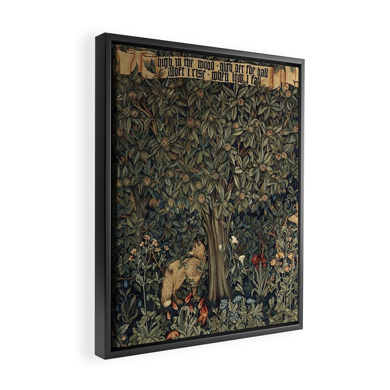 William Morris Greenery Framed Canvas Print Gallery Image 2