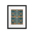 William Morris Honeysuckle and Tulip Woad Mulberry Pattern Framed Art Print Gallery Image 6