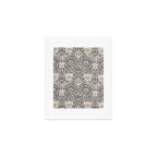 William Morris Honeysuckle & Tulip Black and Ink Art Print Gallery Image 1
