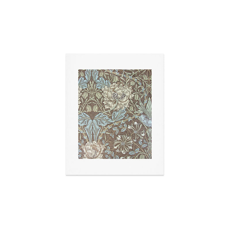 William Morris Honeysuckle & Tulip Bullrush and Slate Art Print Gallery Image 1