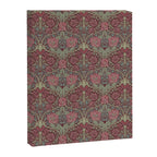 William Morris Honeysuckle & Tulip Burgundy and Sage Canvas Print Gallery Image 8