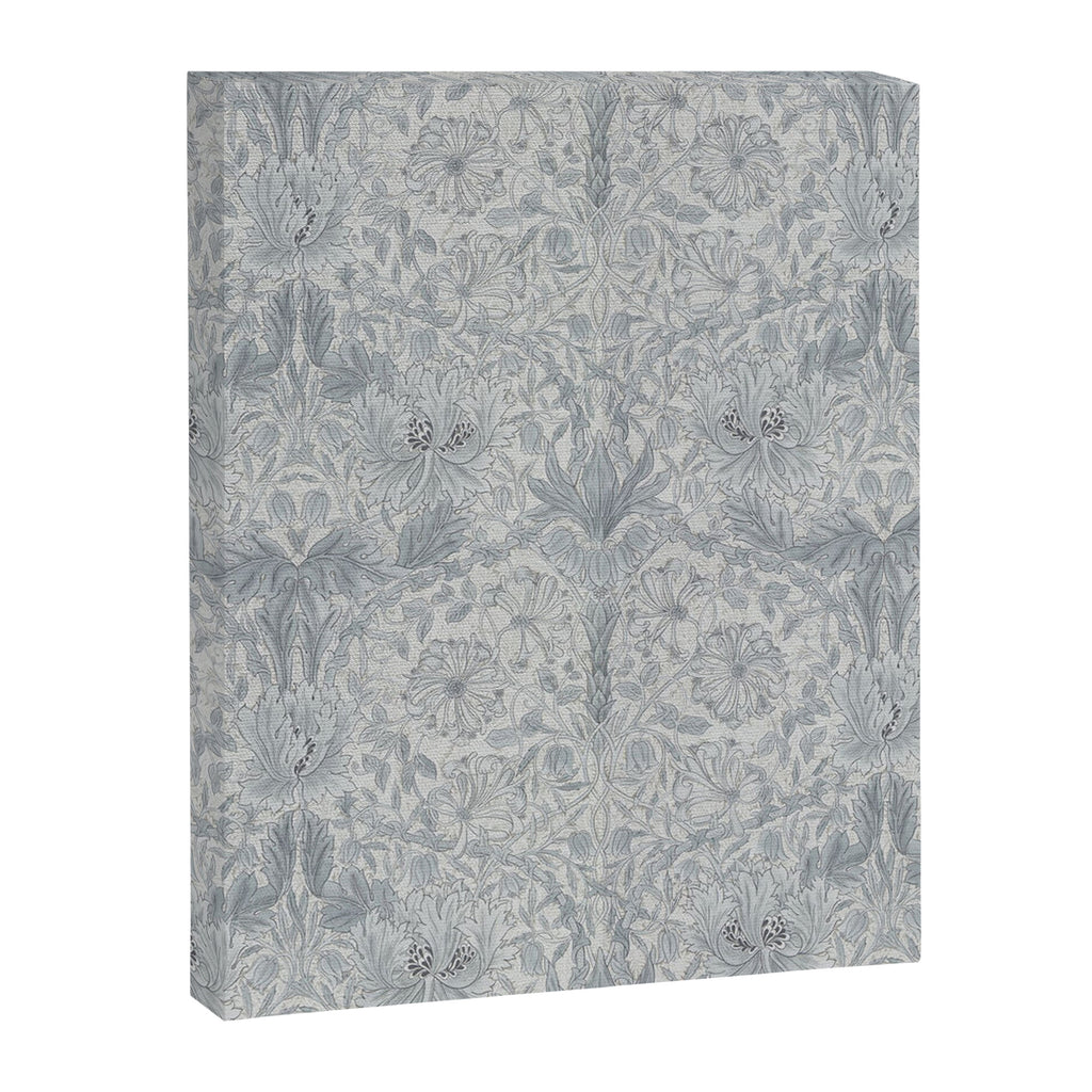 William Morris Honeysuckle & Tulip Cloud Grey Canvas Print Gallery Image 8