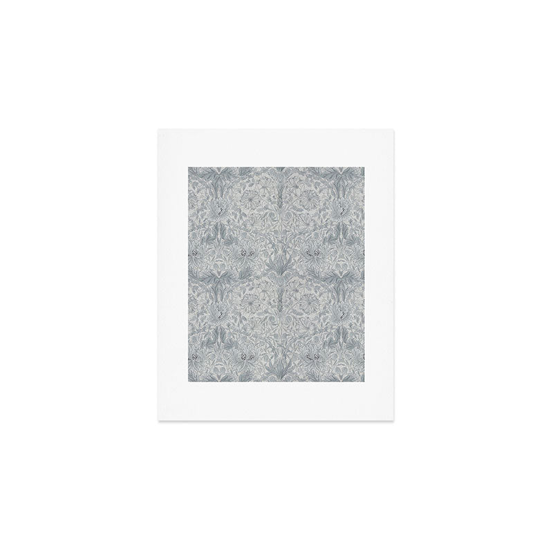 William Morris Honeysuckle & Tulip Cloud Grey Art Print Gallery Image 1
