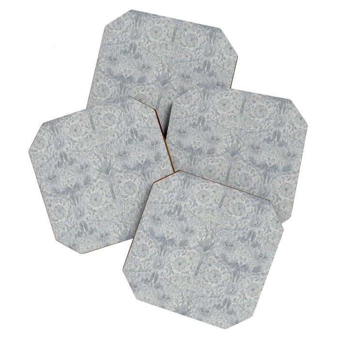 William Morris Honeysuckle & Tulip Cloud Grey Coaster Gallery Image 1