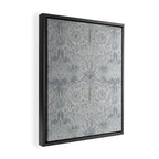 William Morris Honeysuckle & Tulip Cloud Grey Framed Canvas Print Gallery Image 2