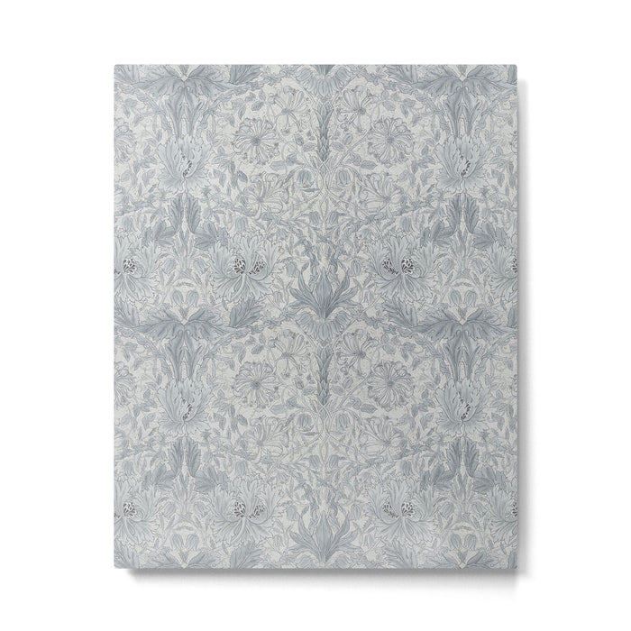 William Morris Honeysuckle & Tulip Cloud Grey Metal Print Gallery Image 1