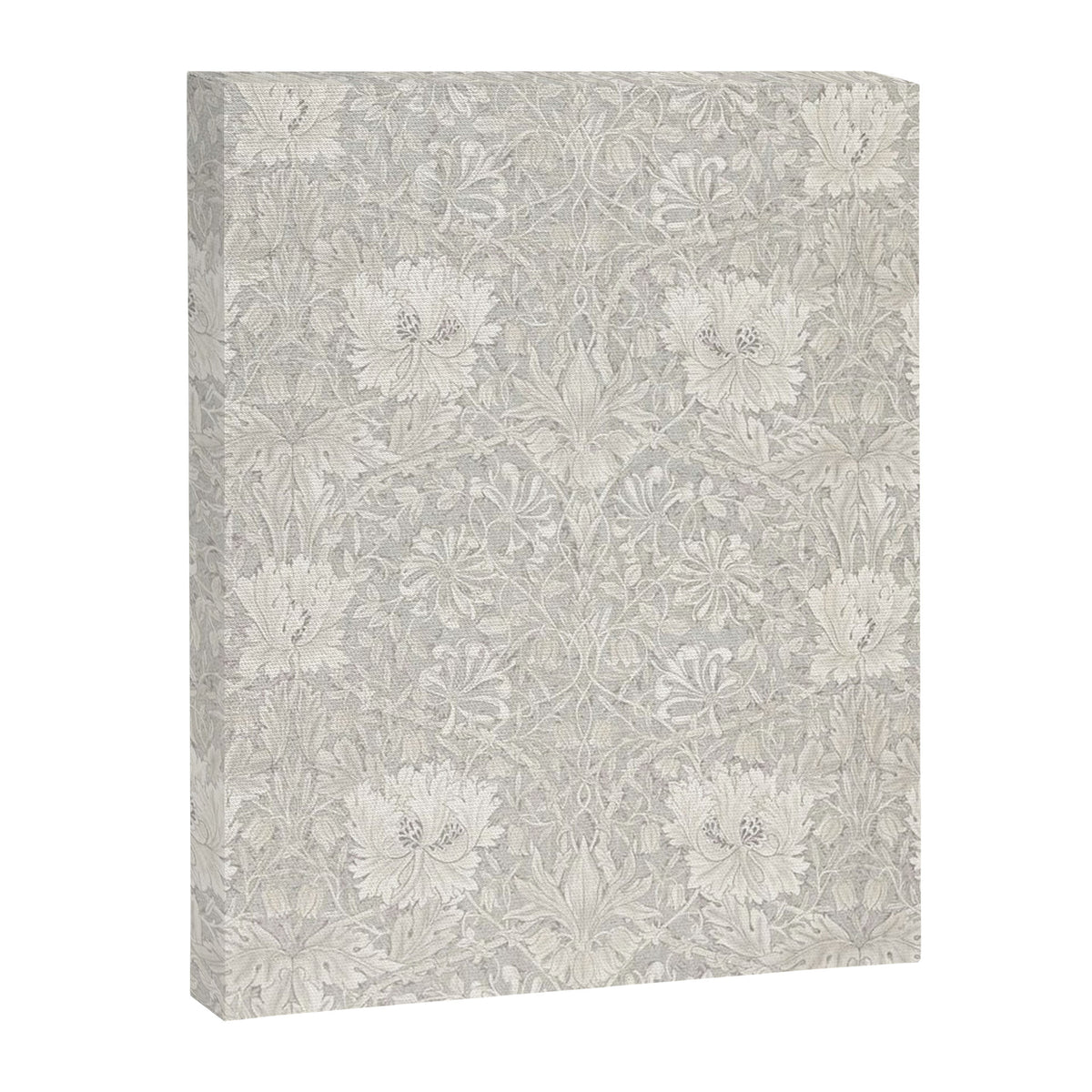 William Morris Honeysuckle & Tulip Light Grey Canvas Print Gallery Image 8