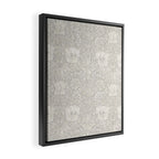 William Morris Honeysuckle & Tulip Light Grey Framed Canvas Print Gallery Image 2