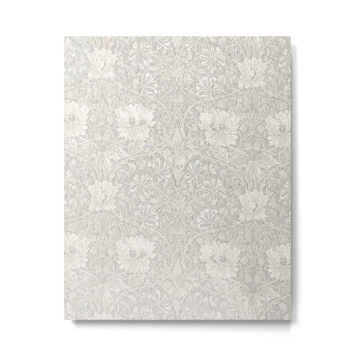 William Morris Honeysuckle & Tulip Light Grey Metal Print Gallery Image 1