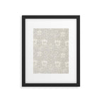 William Morris Honeysuckle & Tulip Light Grey Framed Art Print Gallery Image 6