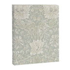 William Morris Honeysuckle & Tulip Pale Grey Blue Floral Canvas Print Gallery Image 8