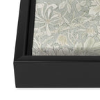 William Morris Honeysuckle & Tulip Pale Grey Blue Floral Framed Canvas Print Gallery Image 3