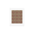 William Morris Honeysuckle & Tulip Red and Gold Art Print Gallery Image 1