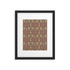 William Morris Honeysuckle & Tulip Red and Gold Framed Art Print Gallery Image 6