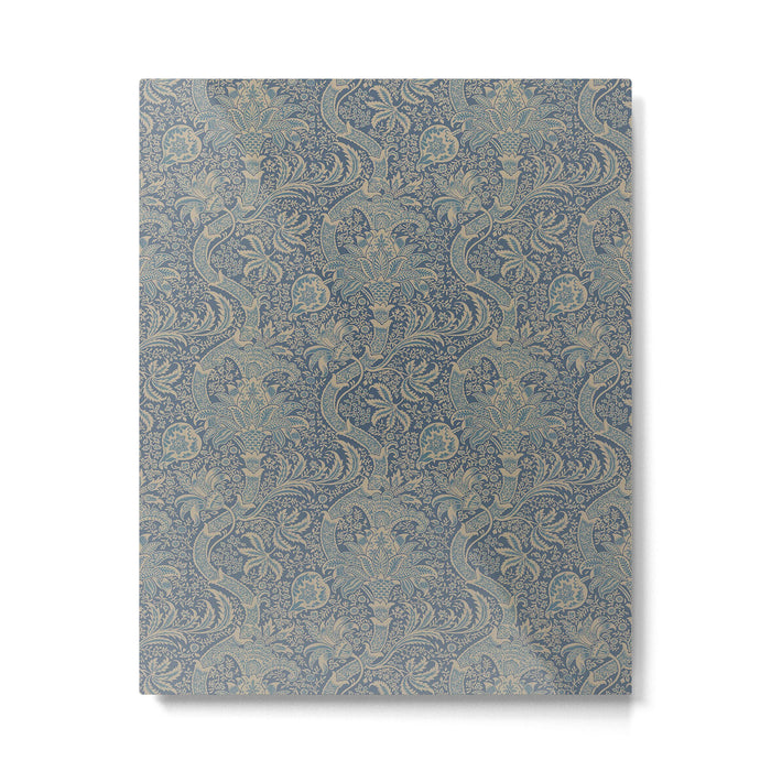 William Morris Indian Peacock Blue Pattern Metal Print Gallery Image 1