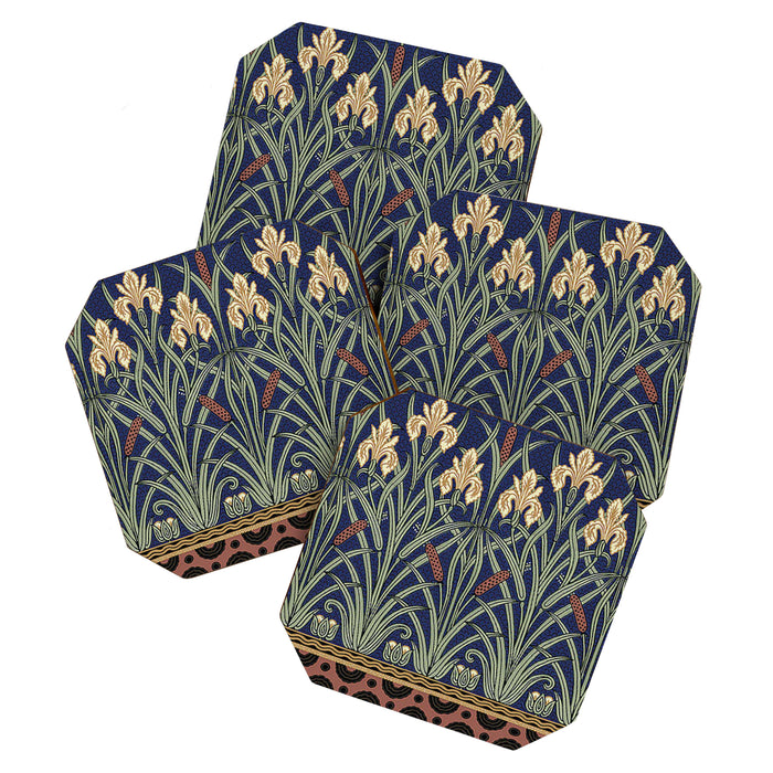 William Morris Iris Art Coaster Gallery Image 1