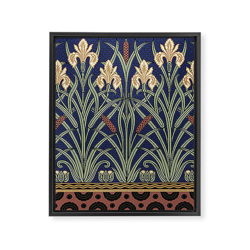 William Morris Iris Art Framed Canvas Print Gallery Image 8
