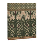 William Morris Iris Golden Green Art Canvas Print Gallery Image 8