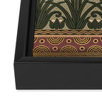 William Morris Iris Golden Green Art Framed Canvas Print Gallery Image 3