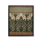William Morris Iris Golden Green Art Framed Canvas Print Gallery Image 8