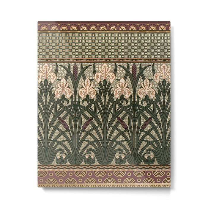 William Morris Iris Golden Green Art Metal Print Gallery Image 1