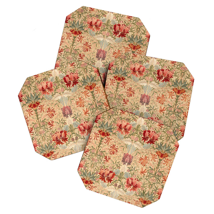William Morris & Jane Morris Antique Honeysuckle Coaster Gallery Image 1