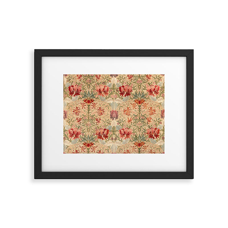 William Morris & Jane Morris Antique Honeysuckle Framed Art Print Gallery Image 5