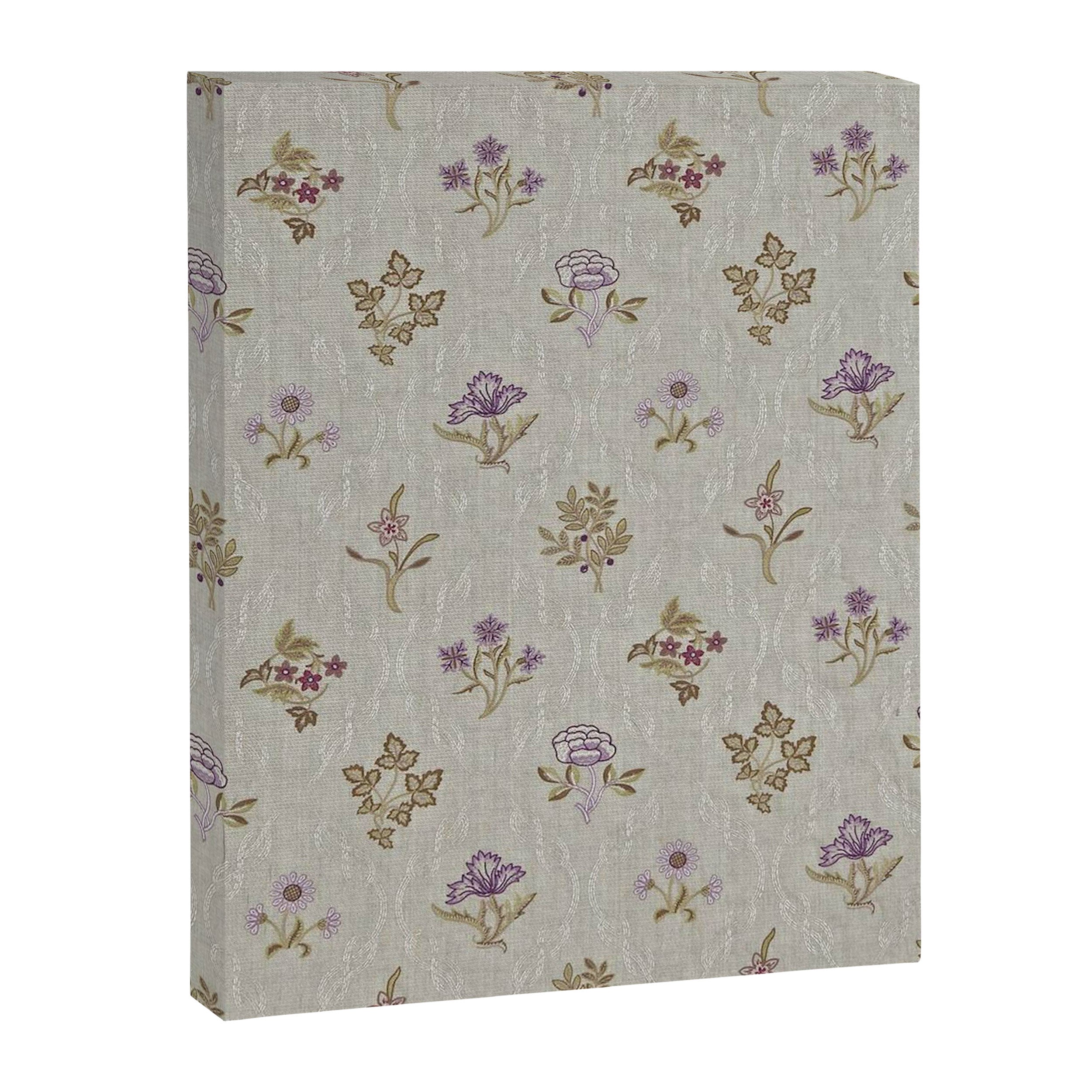 William Morris Kelmscott Trellis Linen Aubergine Canvas Print Gallery Image 8