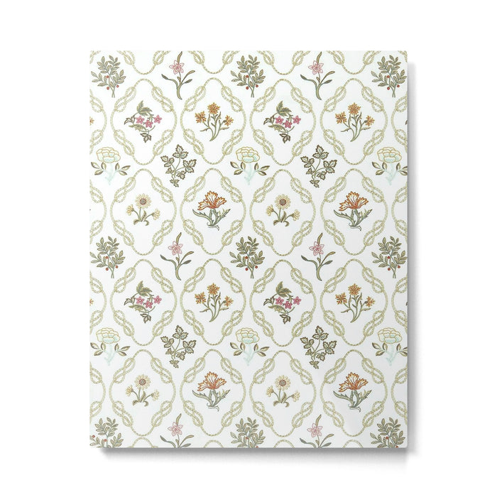 William Morris Kelmscott Trellis Ivory Amber Metal Print Gallery Image 1