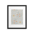 William Morris Larkspur Blue Slate Russet Framed Art Print Gallery Image 6