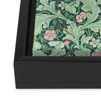 William Morris Leicester Dark Green Multi Framed Canvas Print Gallery Image 3