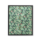 William Morris Leicester Dark Green Multi Framed Canvas Print Gallery Image 8