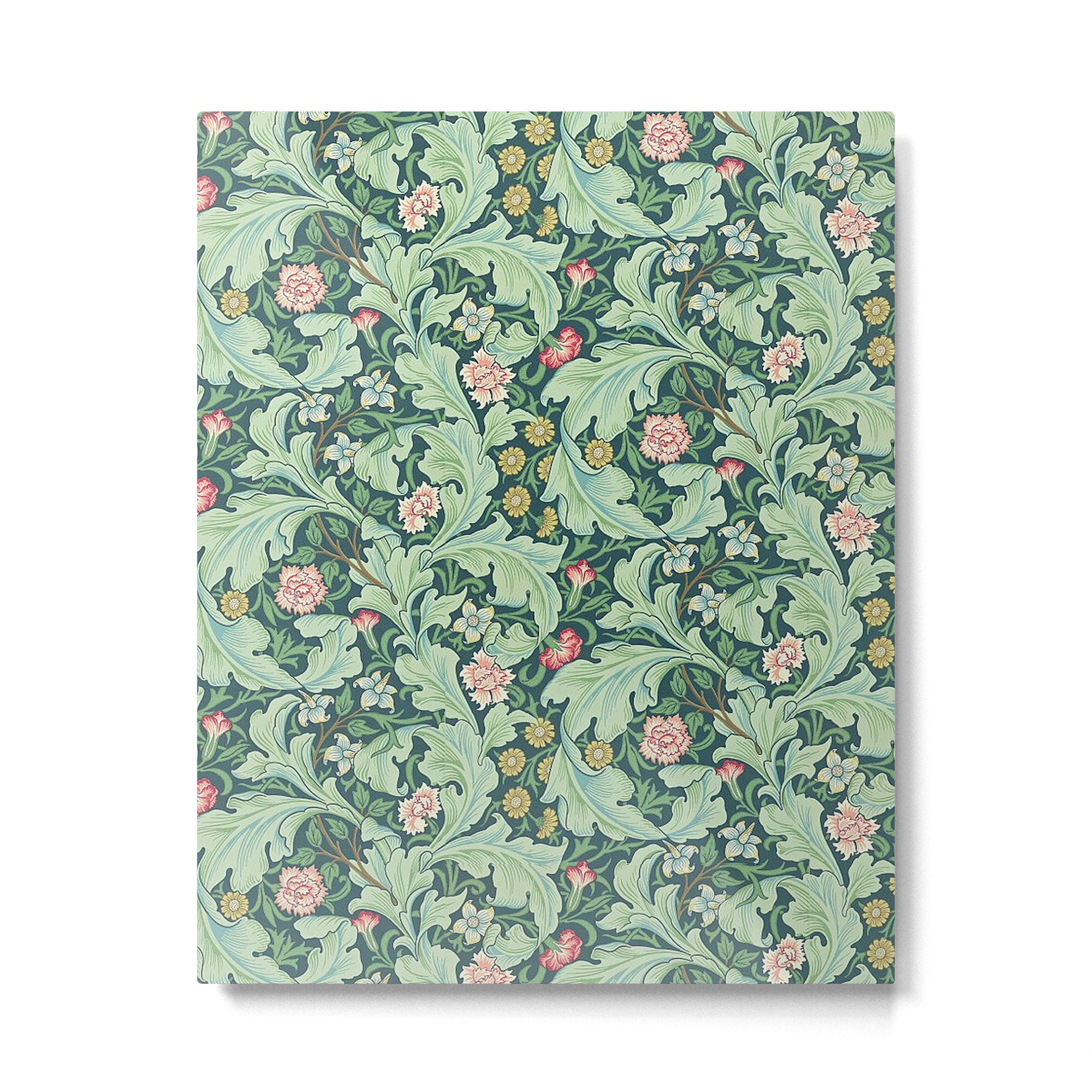 William Morris Leicester Dark Green Multi Metal Print Gallery Image 6