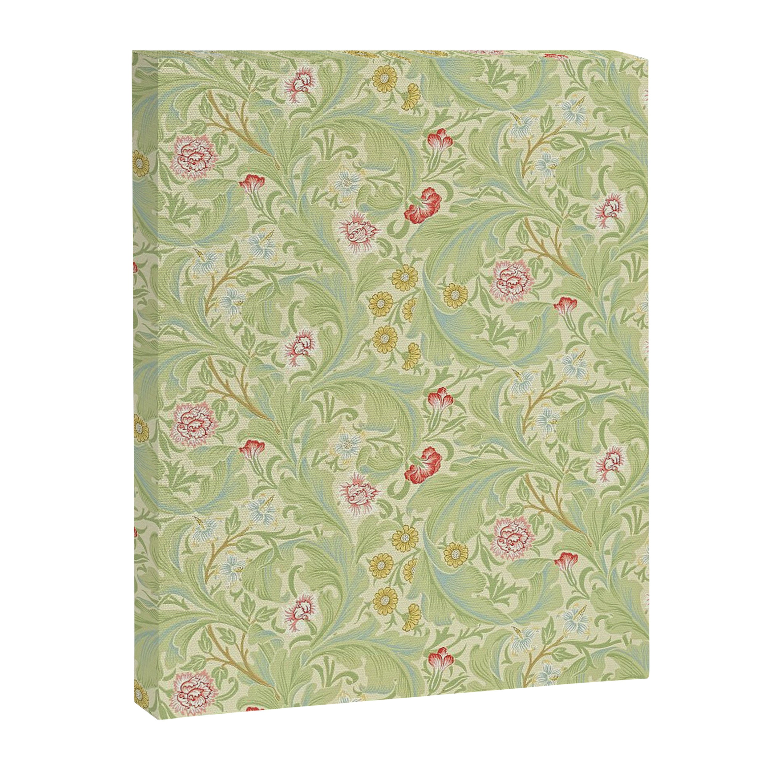 William Morris Leicester Green Multi Canvas Print Gallery Image 8