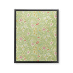 William Morris Leicester Green Multi Framed Canvas Print Gallery Image 8