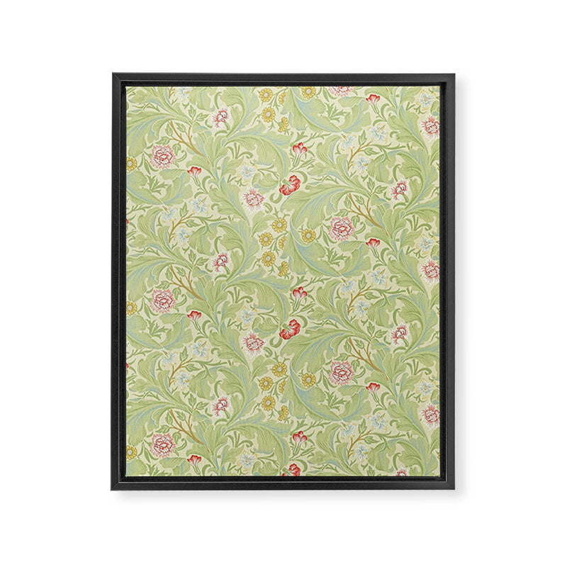 William Morris Leicester Green Multi Framed Canvas Print Gallery Image 8