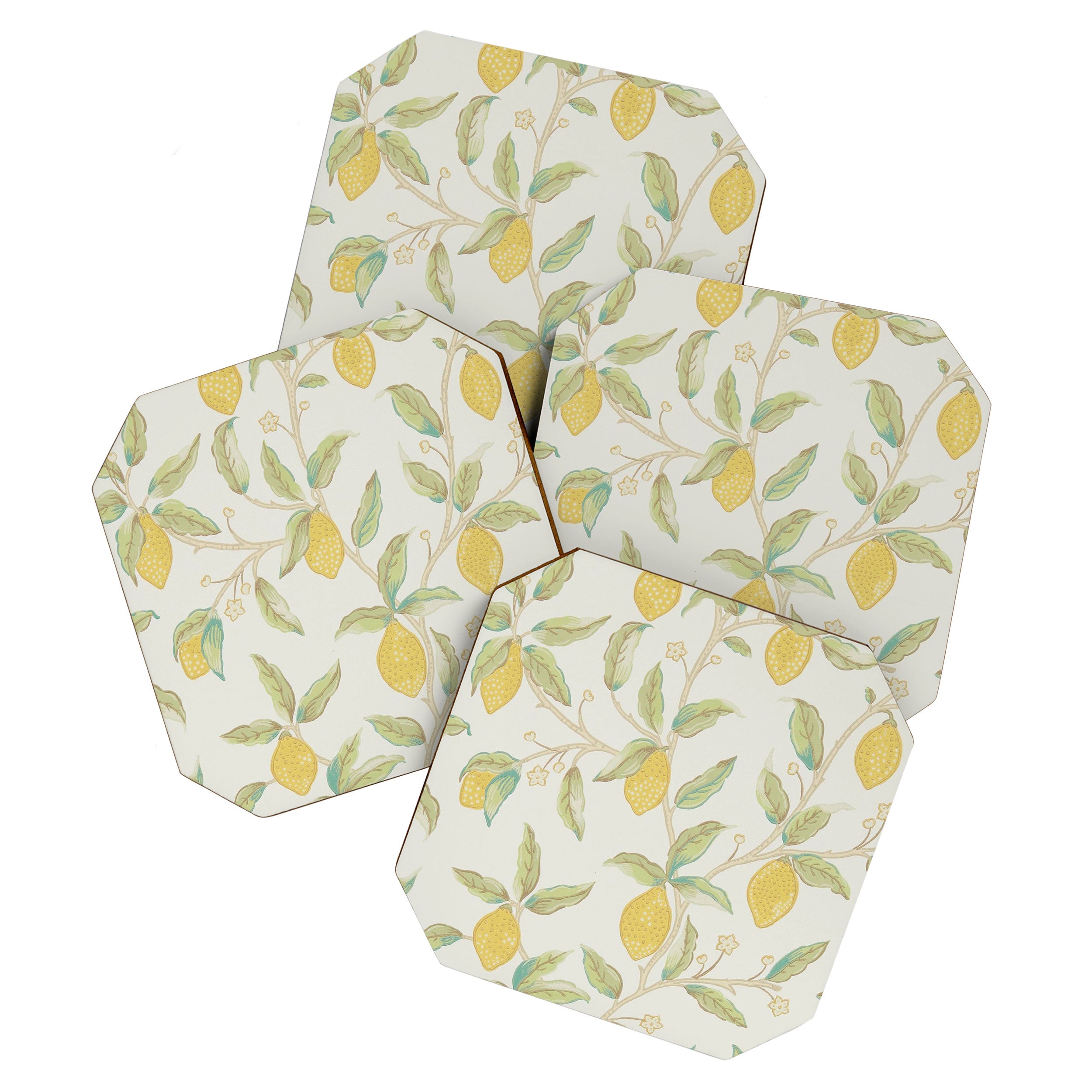William Morris Lemon Tree Bayleaf Coaster Gallery Image 1