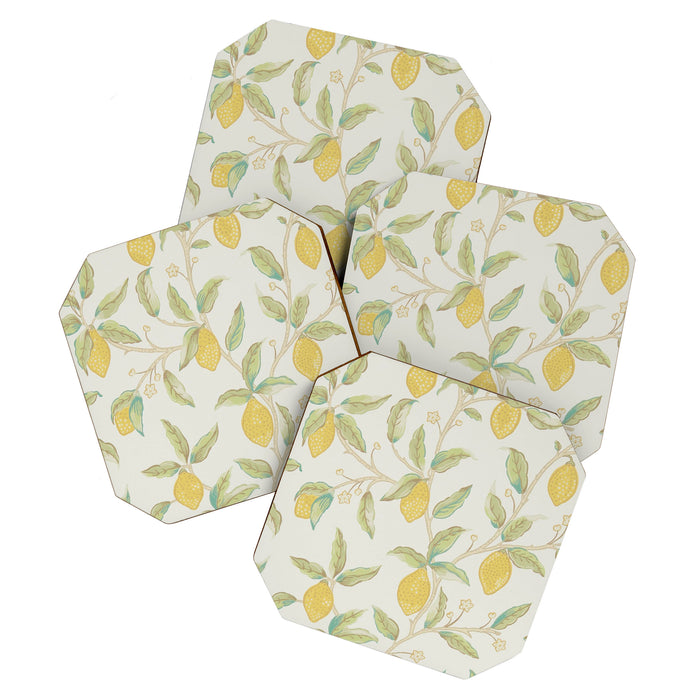 William Morris Lemon Tree Bayleaf Coaster Gallery Image 1