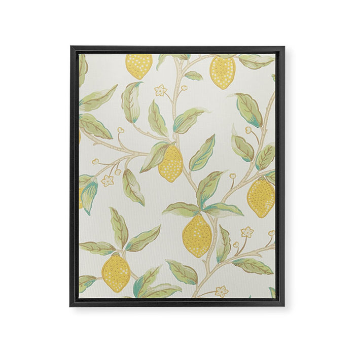 William Morris Lemon Tree Bayleaf Framed Canvas Print Gallery Image 1
