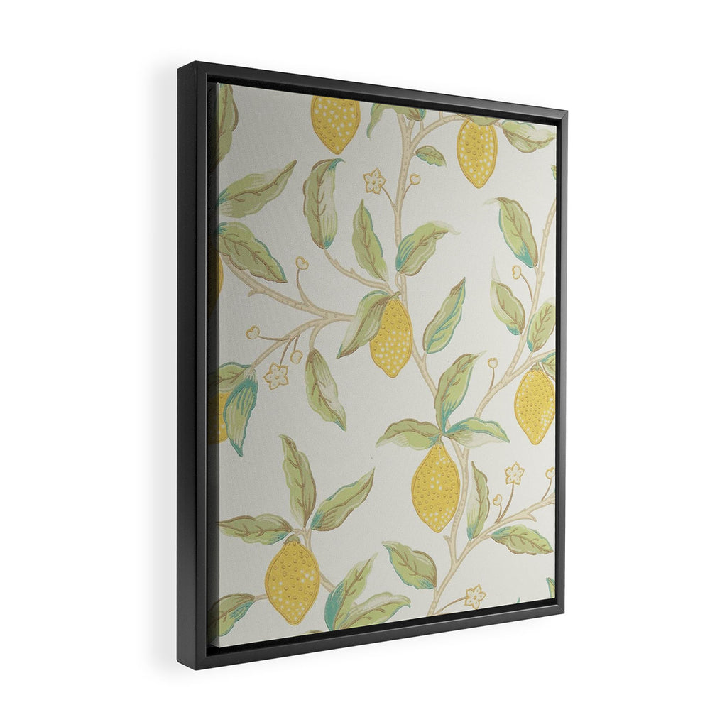William Morris Lemon Tree Bayleaf Framed Canvas Print Gallery Image 2
