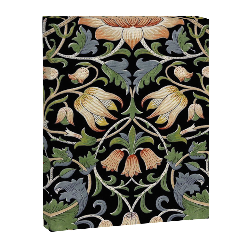 William Morris Lodden Border Midnight Indigo Canvas Print Gallery Image 8