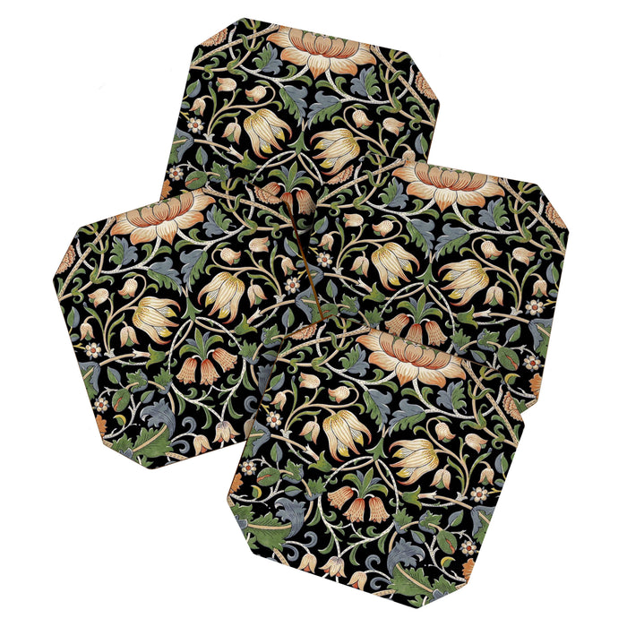 William Morris Lodden Border Midnight Indigo Coaster Gallery Image 1