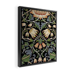William Morris Lodden Border Midnight Indigo Framed Canvas Print Gallery Image 2