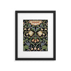 William Morris Lodden Border Midnight Indigo Framed Art Print Gallery Image 6