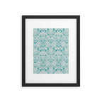 William Morris Lodden Turquoise White Framed Art Print Gallery Image 4