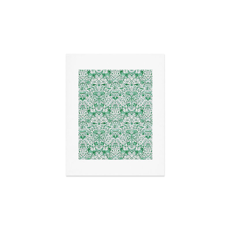 William Morris Lodden Vintage Green Art Print Gallery Image 1