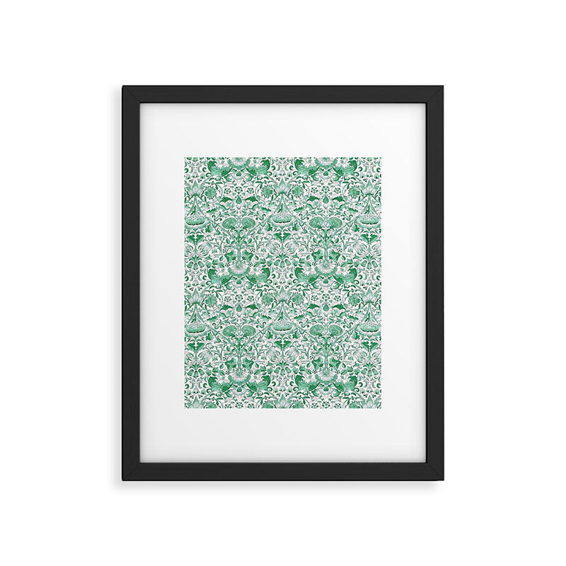 William Morris Lodden Vintage Green Framed Art Print Gallery Image 6